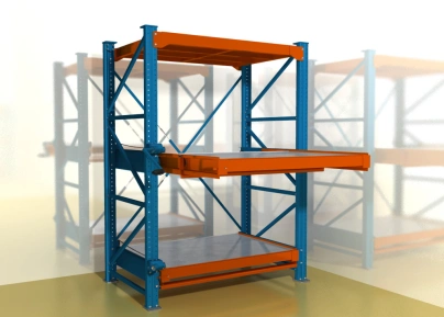 Стеллаж с выкатными платформами